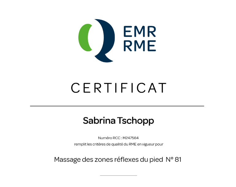 Home - Riflessologia plantare - Tariffe - Terapista con affiliazione a RME per rimborso casse malati